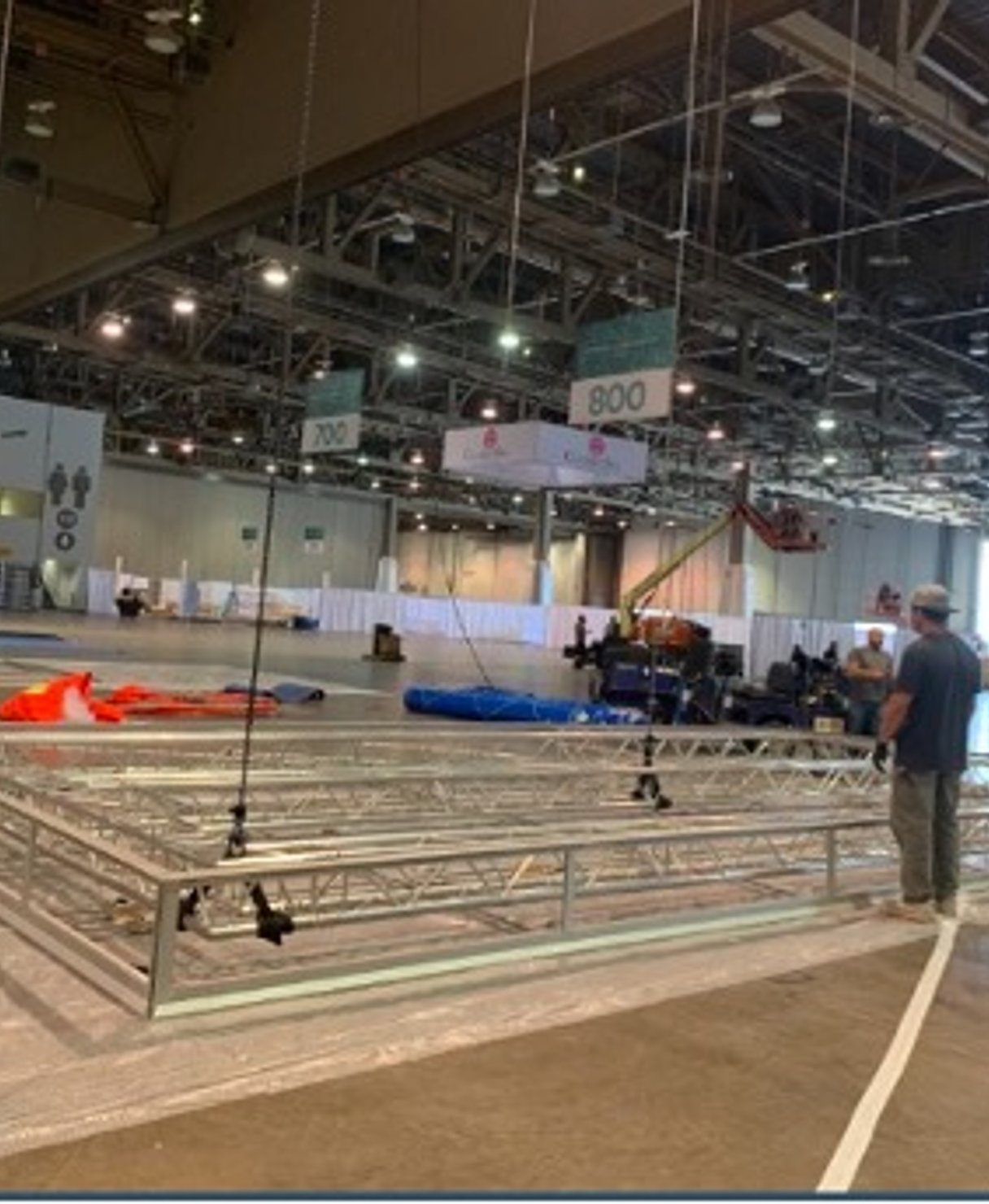 Convention hall setup